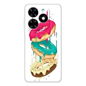 Чехол с изображением вкусной еды для Tecno Spark Go 2025 (Сочные пончики)