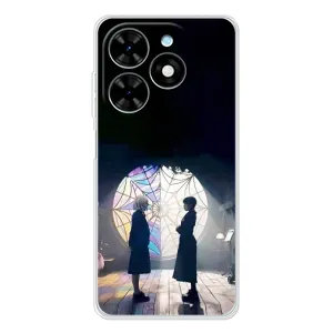 Чехлы с принтом Уэнсдей на Tecno Spark Go 2025 (Уэнсдей и Энди)