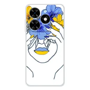 Чехол на Tecno Spark Go 2025 Украинский дизайн (Украинка на всю голову)