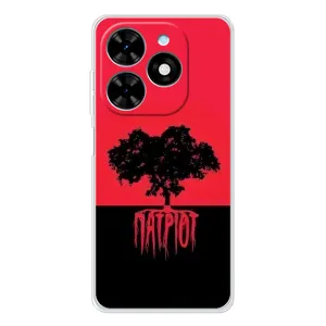 Чехлы УПА (Красно-Чёрный) на Tecno Spark Go 2025 (УПА Патриот)