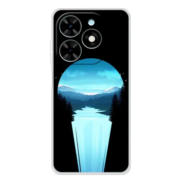 Чехол с рисунком «Синий Водопад» для TECNO Spark Go 2025 Чехол с рисунком «Синий Водопад» для TECNO Spark Go 2025
