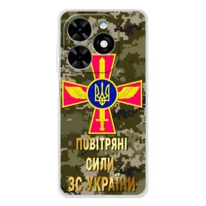 Чехлы на военную тематику для Tecno Spark Go 2025 (ВС ЗСУ)
