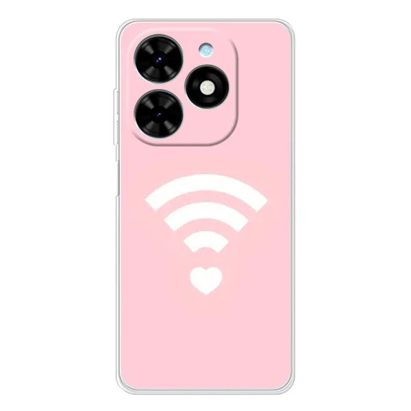 Чехол с рисунком «WiFi Love» для TECNO Spark Go 2025 Чехол с рисунком «WiFi Love» для TECNO Spark Go 2025