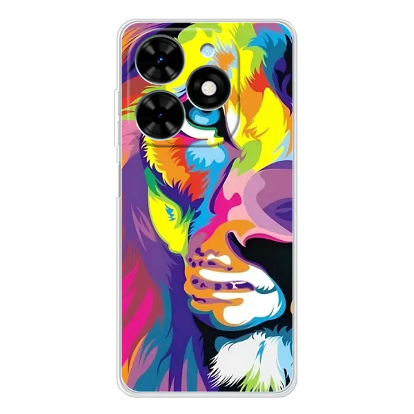 Чехол с рисунком «Яркий Лев» для TECNO Spark Go 2025 Чехол с рисунком «Яркий Лев» для TECNO Spark Go 2025