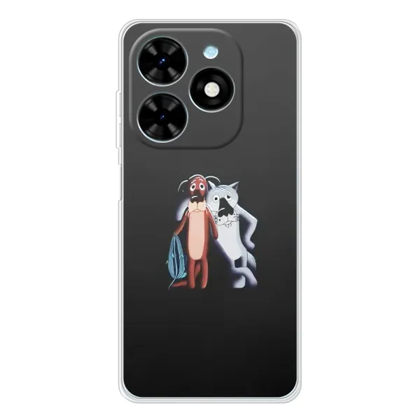 Чехол с рисунком «Шо, опять» для TECNO Spark Go 2025