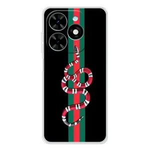 Чехлы Бренд GUCCI для Tecno Spark Go 2025 (Змей Гуччи)