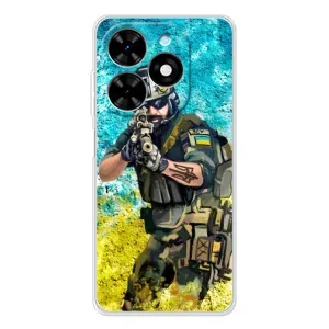 ЗСУ Чехлы (TPU) для Tecno Spark Go 2025 (ЗСУ Воин)