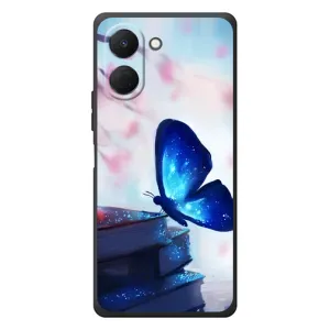Силіконовий бампер з картинкою звірів для TECNO Spark Go 3 (Метелик синій)