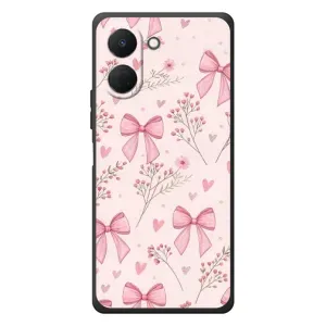 Чехол банты для TECNO Spark Go 3 (Банты с цветами)