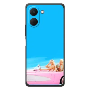Силиконовый Чехол Барби Фильм на TECNO Spark Go 3 (Барби и Кен)
