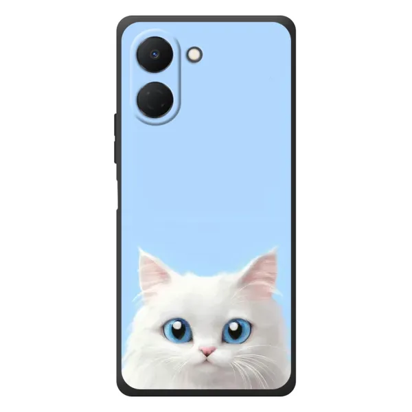 Чехол с рисунком «Белый кот» для TECNO Spark Go 3 Чехол с рисунком «Белый кот» для TECNO Spark Go 3