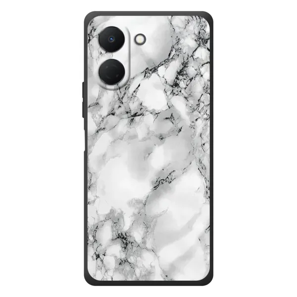 Чехол с рисунком «Белый мрамор» для TECNO Spark Go 3