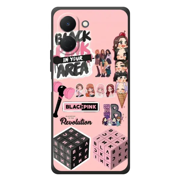 Чехол с рисунком «BLACK PINK коллаж» для TECNO Spark Go 3 Чехол с рисунком «BLACK PINK коллаж» для TECNO Spark Go 3
