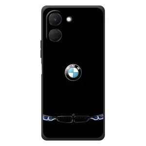 Силиконовый бампер с картинкой машины на TECNO Spark Go 3 (Черный BMW)