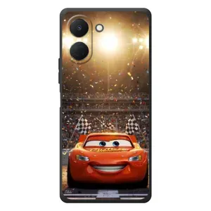 Чехол с принтом Маквин для TECNO Spark Go 3 (Молния Маквин стадион)