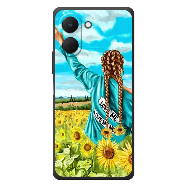 Чехол с рисунком «Девушка на поле» для TECNO Spark Go 3 Чехол с рисунком «Девушка на поле» для TECNO Spark Go 3