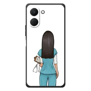 Силиконовый бампер (Работники) на TECNO Spark Go 3 (Доктор)