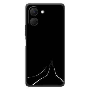Чехол с картинками на черном фоне для TECNO Spark Go 3 (Дорога)