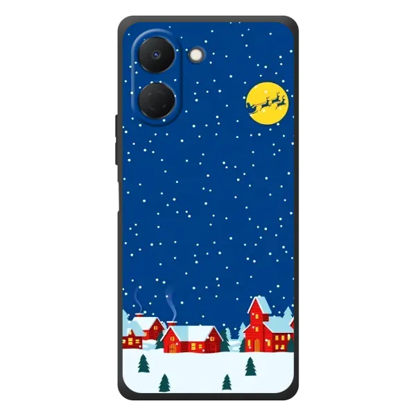 Чехол с рисунком «Город в снегу» для TECNO Spark Go 3 Чехол с рисунком «Город в снегу» для TECNO Spark Go 3
