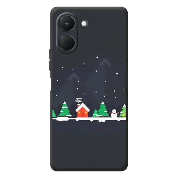 Чехол с рисунком «Город зимний» для TECNO Spark Go 3 Чехол с рисунком «Город зимний» для TECNO Spark Go 3