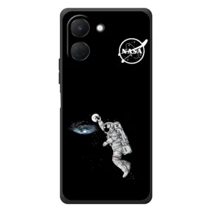 Силиконовый бампер с принтом "Наса" на TECNO Spark Go 3 (Космонавт баскетболист)
