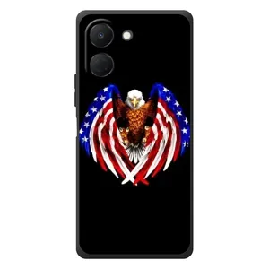 Чохол Прапор USA для TECNO Spark Go 3 (Крила США)