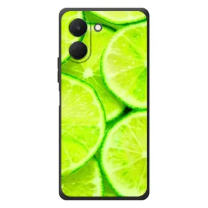 Чехол с изображением вкусной еды для TECNO Spark Go 3 (Лайм)