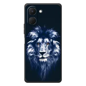 Чохол з картинкою на TECNO Spark Go 3 (Лев – синій)