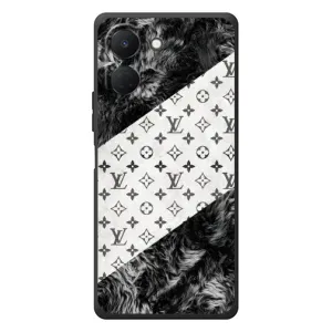 Чехол Стиль Louis Vuitton на TECNO Spark Go 3 (LV на белом)