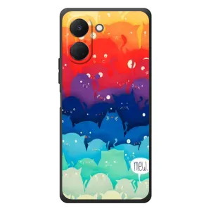 Силиконовый чехол с котиком для TECNO Spark Go 3 (Mew)