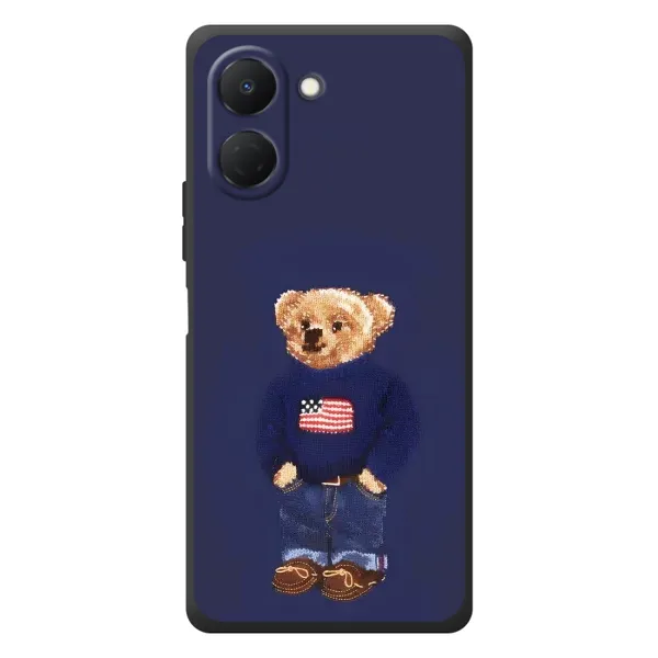 Чехол с рисунком «Мишка USA» для TECNO Spark Go 3