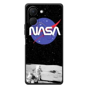 Силіконовый бампер з принтом "Наса" на TECNO Spark Go 3 (Nasa на місяці)