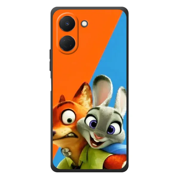 Чехол с рисунком «Ник и Хопс» для TECNO Spark Go 3 Чехол с рисунком «Ник и Хопс» для TECNO Spark Go 3