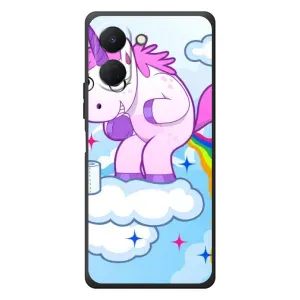 Чехол Unicorn на TECNO Spark Go 3 (Радуга единорожка)