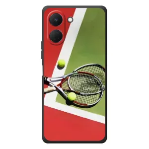 Чохли з прінтом Спортивна тематика для TECNO Spark Go 3 (Ракетки теніс)