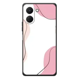 Чехол цветочный дизайн для TECNO Spark Go 3 (Розовый фон)