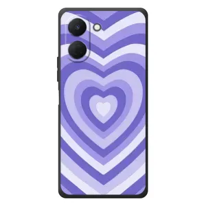 Чехлы с тематикой "Маленькие Сердечки" на TECNO Spark Go 3 (Сердце фиолет)