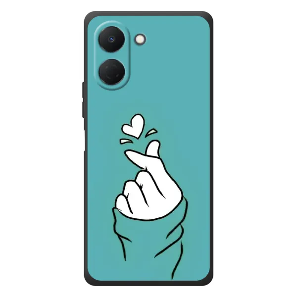 Чехол с рисунком «Сердечко на бирюзовом» для TECNO Spark Go 3 Чехол с рисунком «Сердечко на бирюзовом» для TECNO Spark Go 3