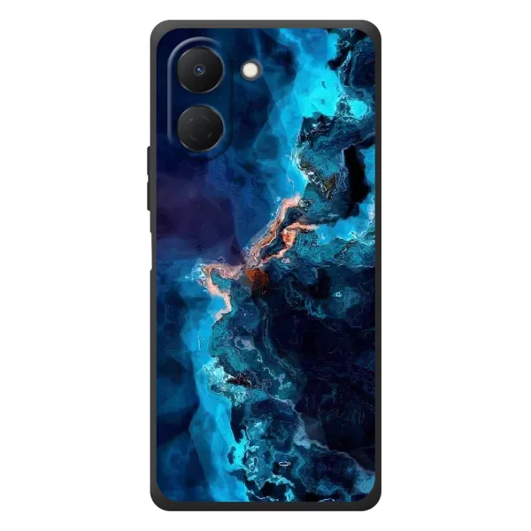 Чехол с рисунком «Синий мрамор» для TECNO Spark Go 3 Чехол с рисунком «Синий мрамор» для TECNO Spark Go 3