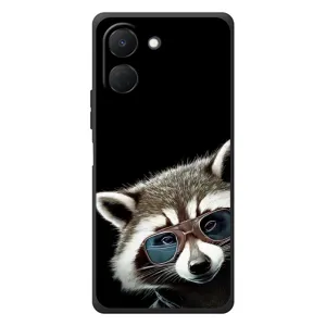Силіконовий Чохол з Энотами на TECNO Spark Go 3 (Стильний Єнот)