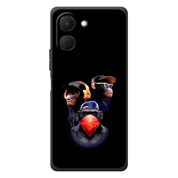 Чехол с рисунком «Три обезьяны» для TECNO Spark Go 3 Чехол с рисунком «Три обезьяны» для TECNO Spark Go 3