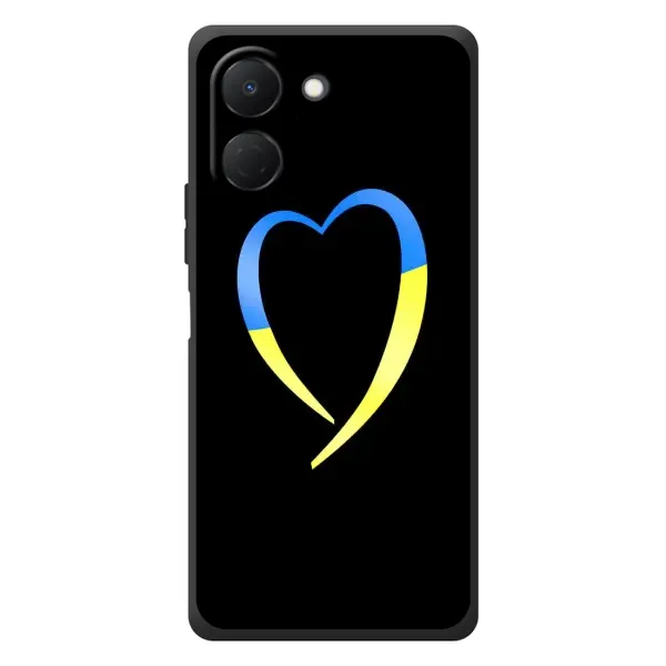 Чехол с рисунком «Украинское сердце» для TECNO Spark Go 3 Чехол с рисунком «Украинское сердце» для TECNO Spark Go 3