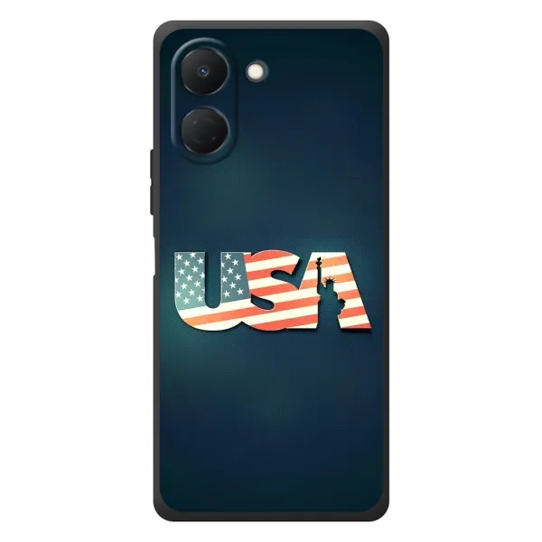 Чехол с рисунком «USA» для TECNO Spark Go 3 Чехол с рисунком «USA» для TECNO Spark Go 3
