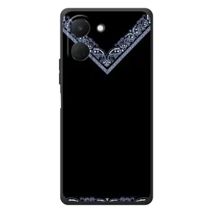 Силиконовый Чехол на TECNO Spark Go 3 (Воротник вышиванки)