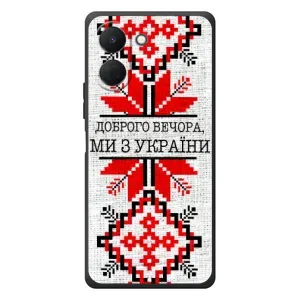 Силиконовый Чехол на TECNO Spark Go 3 (Вышиванка Доброго вечера)