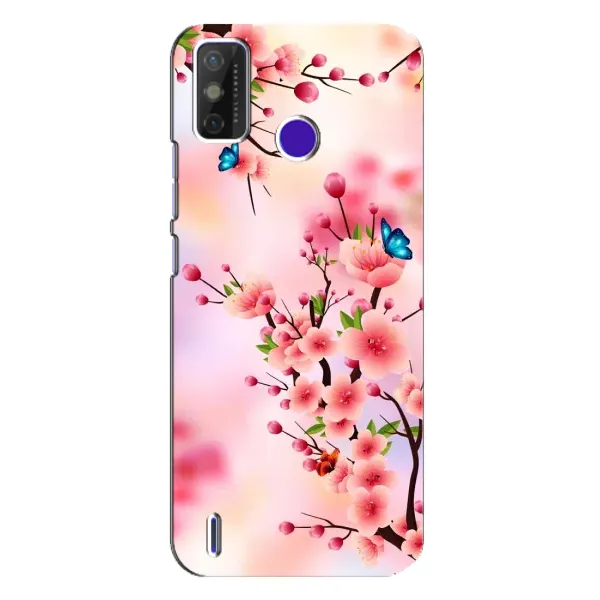 Чехол с рисунком «Бабочки на сакуре» для TECNO Spark Power 2 (LC8) Чехол с рисунком «Бабочки на сакуре» для TECNO Spark Power 2 (LC8)