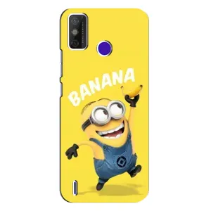 Мультяшный принт на Чехол для Техно Спарк Повер 2 (Banana)