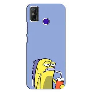 Бампер с принтом Мемы для TECNO Spark Power 2 (LC8) (Безразличие)