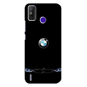 Силиконовый бампер с картинкой машины на TECNO Spark Power 2 (LC8) (Черный BMW)