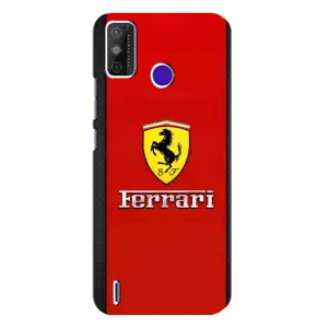Силиконовый бампер с картинкой машины на TECNO Spark Power 2 (LC8) (Ferrari Logo)